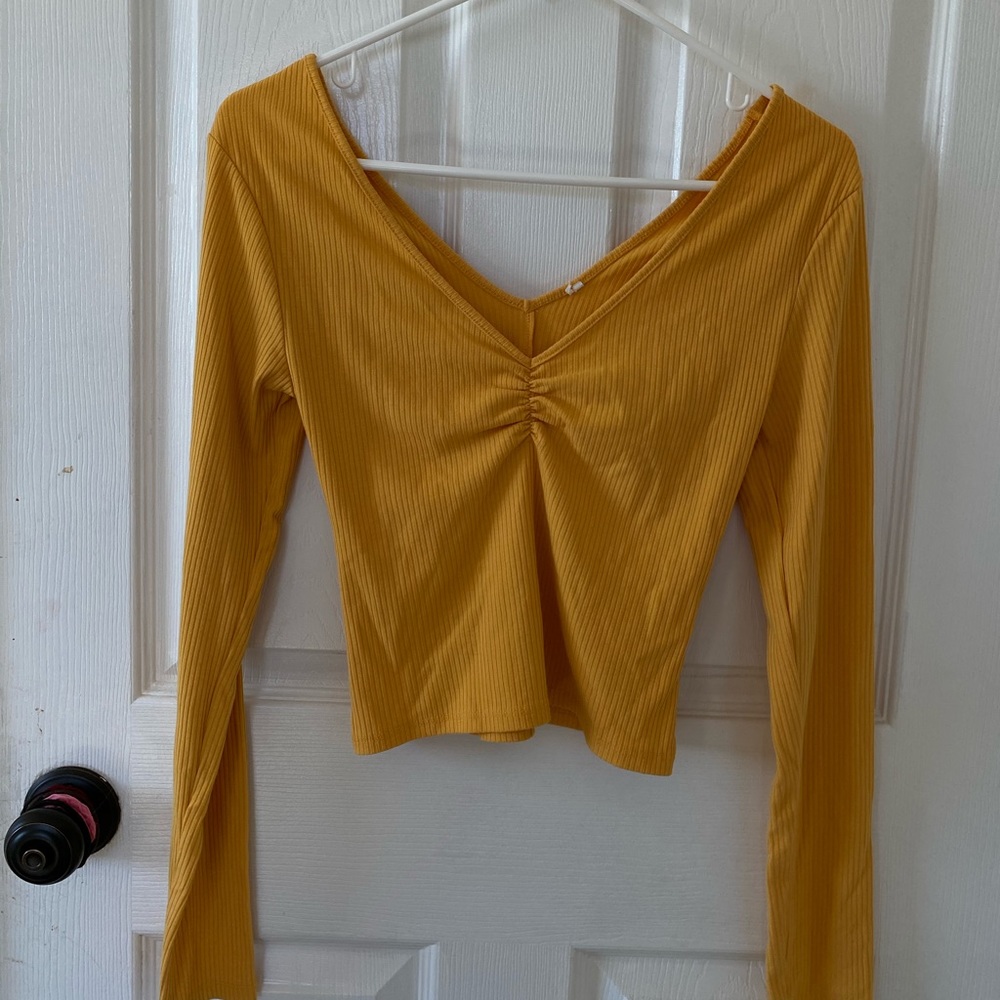 Yellow tight top